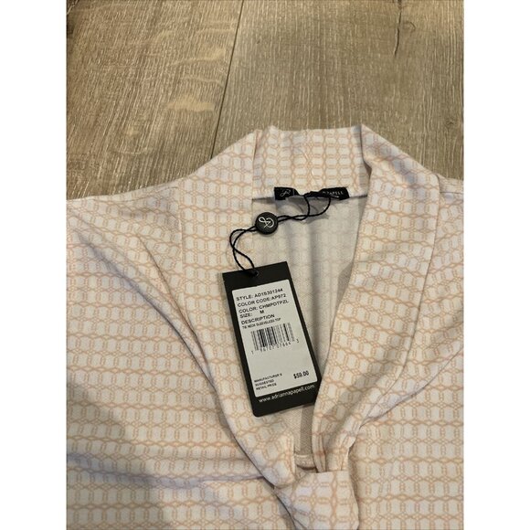 Adrianna Papell -204 Vintage Style Sleeveless Printed Tie Neck Blouse Size M NWT - Picture 5 of 6